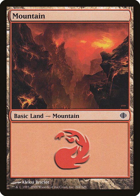 Mountain (244) card from ALA #244