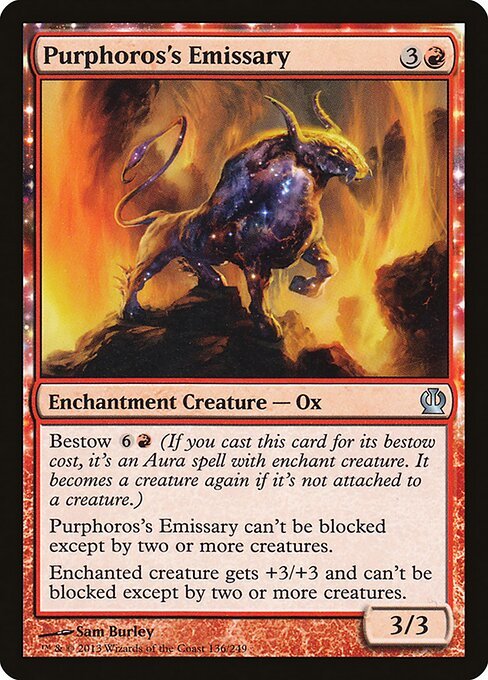 Purphoros's Emissary card from THS #136