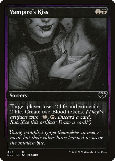Vampire's Kiss card from DBL #403