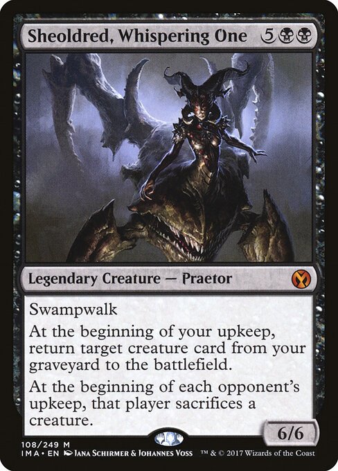 Sheoldred, Whispering One card from IMA #108