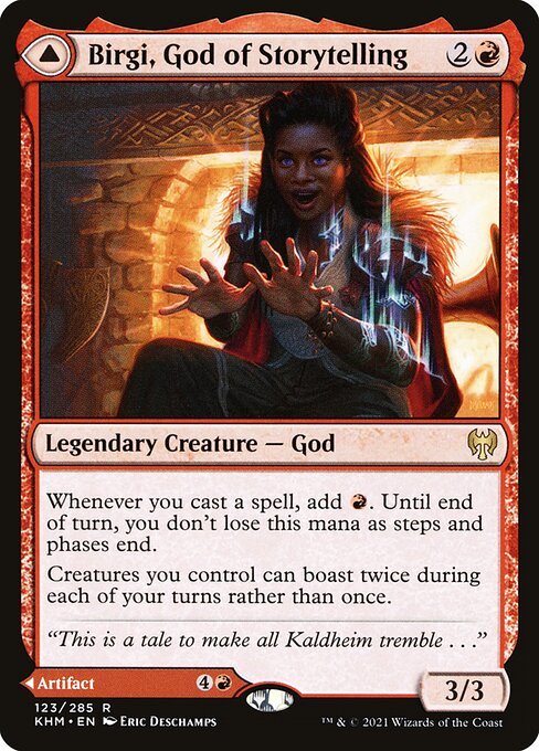 Birgi, God of Storytelling card from KHM #123