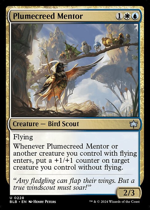 Plumecreed Mentor card from BLB #228