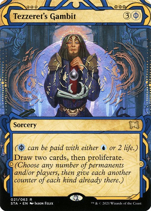 Tezzeret's Gambit card from STA #21