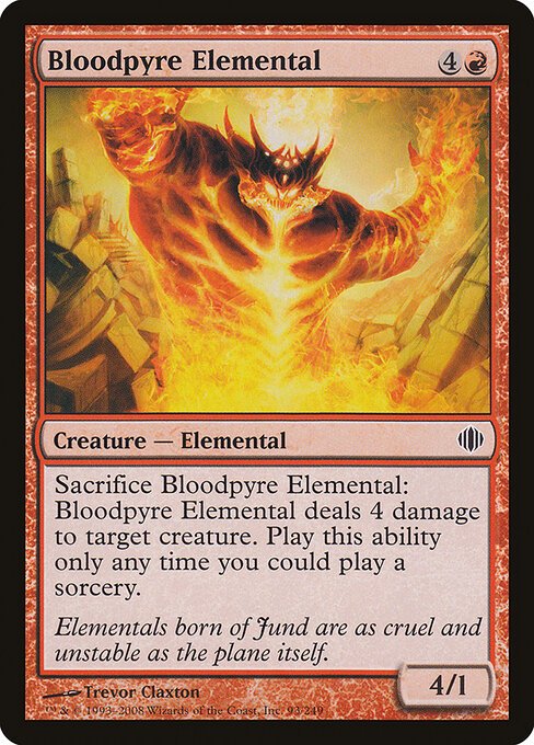 Bloodpyre Elemental card from ALA #93