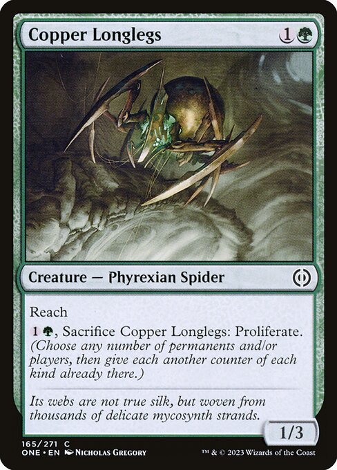Copper Longlegs card from ONE #165