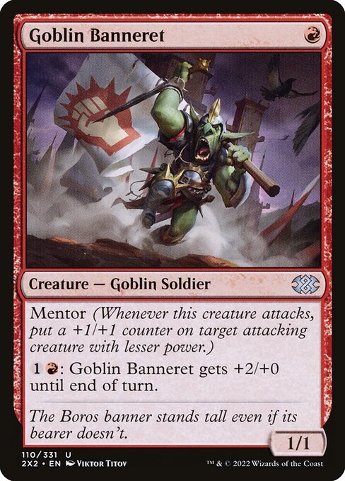 Goblin Banneret card from 2X2 #110