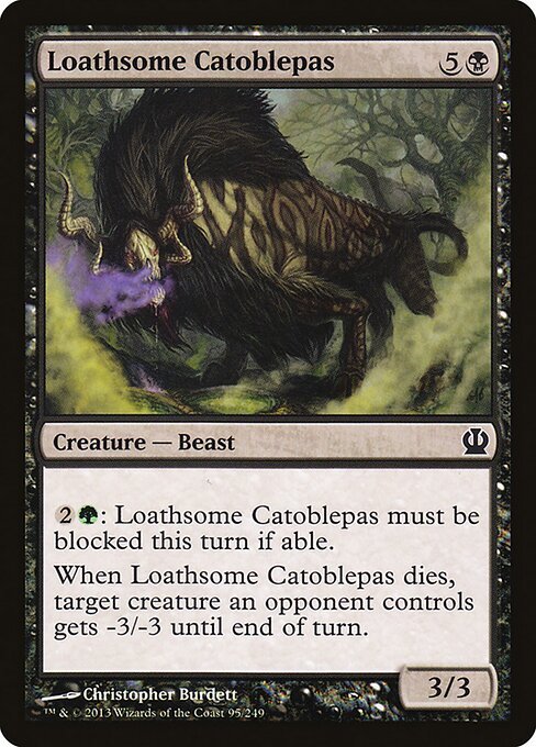 Loathsome Catoblepas card from THS #95
