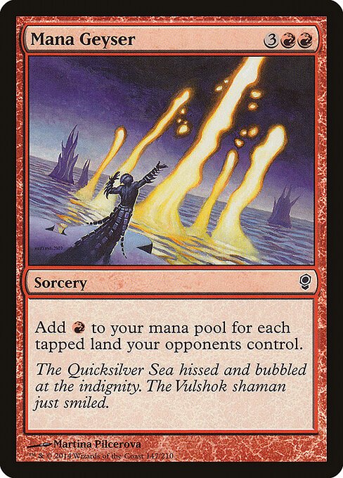Mana Geyser card from CNS #147