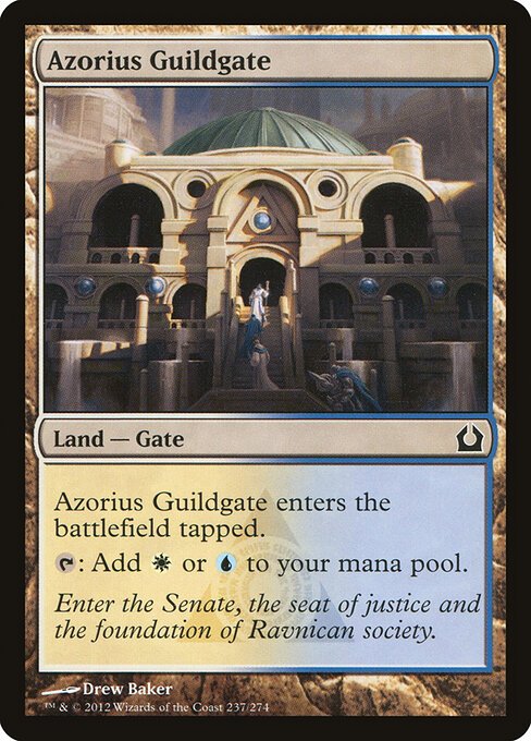 Azorius Guildgate card from RTR #237