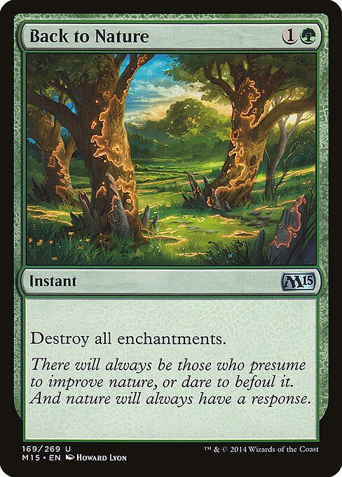 Back to Nature card from M15 #169