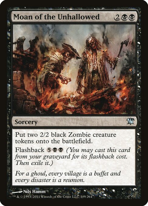 Moan of the Unhallowed card from ISD #109