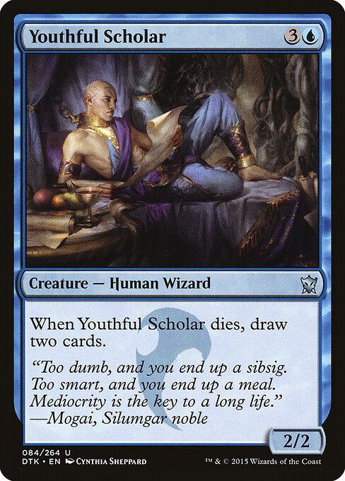 Youthful Scholar card from DTK #84