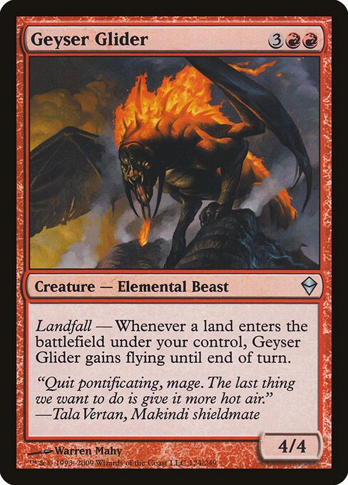 Geyser Glider card from ZEN #124