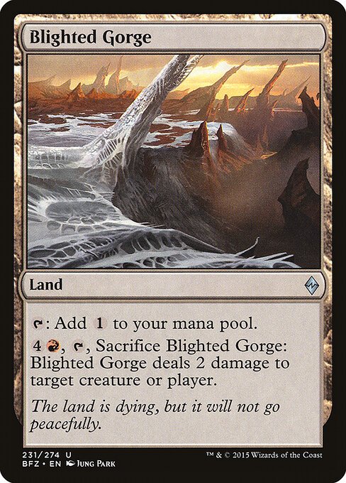 Blighted Gorge card from BFZ #231