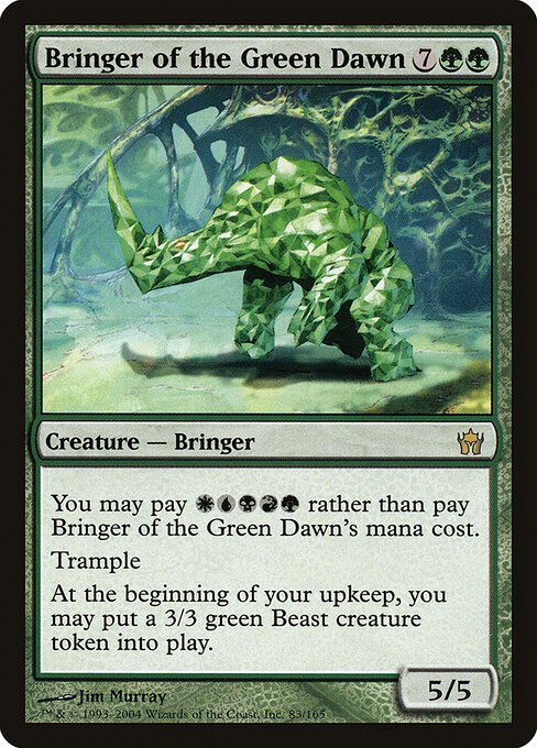 Bringer of the Green Dawn card from 5DN #83