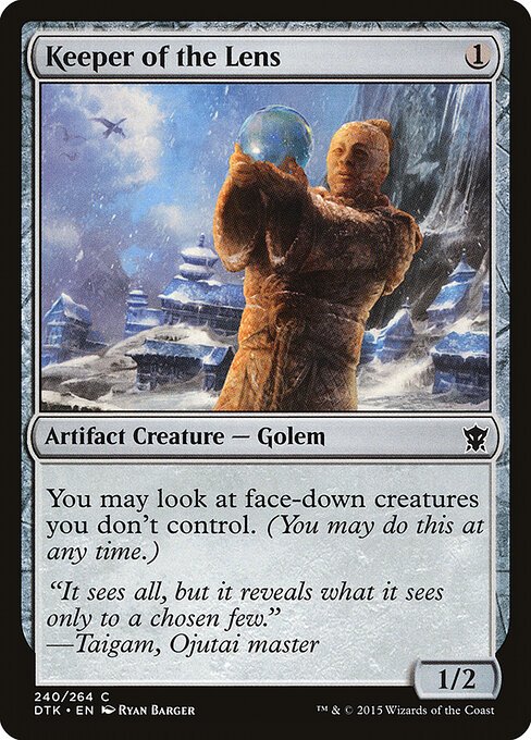 Keeper of the Lens card from DTK #240