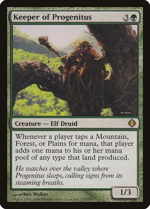 Keeper of Progenitus card from ALA #135
