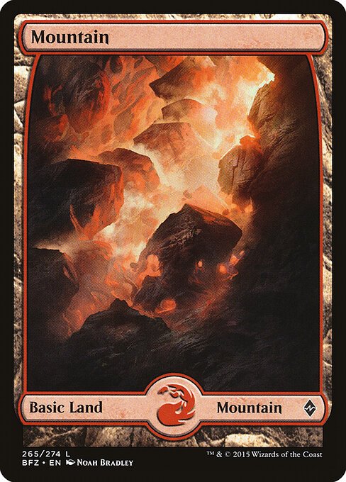 Mountain (265) - Full Art card from BFZ #265