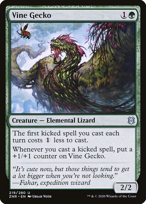 Vine Gecko card from ZNR #219