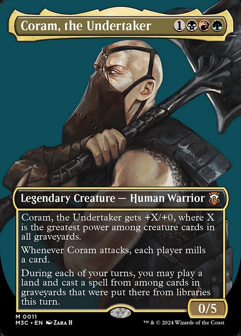 Coram, the Undertaker card from M3C #11