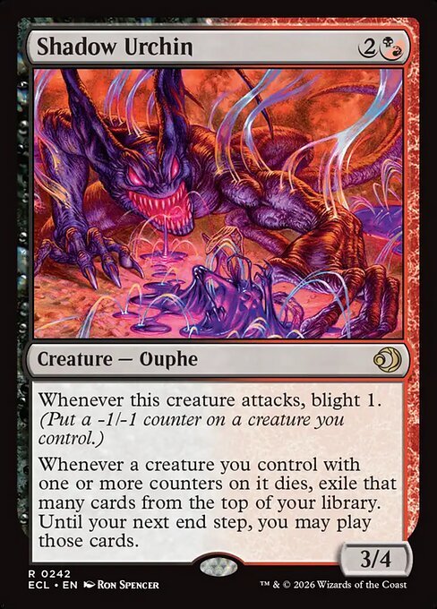 Shadow Urchin card from ECL #242