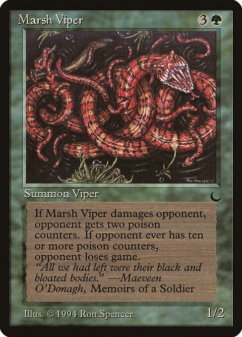 Marsh Viper card from DRK #product-3544