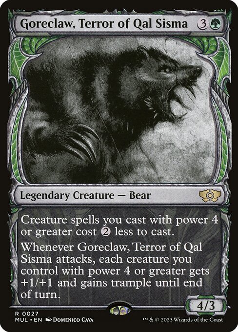 Goreclaw, Terror of Qal Sisma card from MUL #27