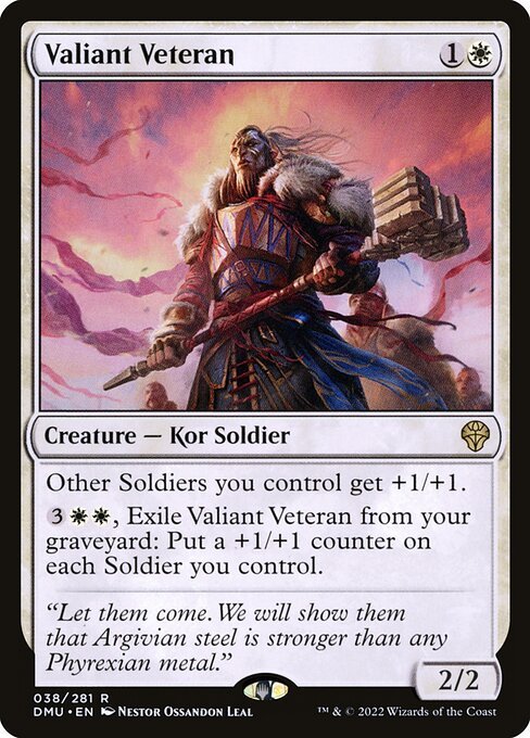 Valiant Veteran card from DMU #38