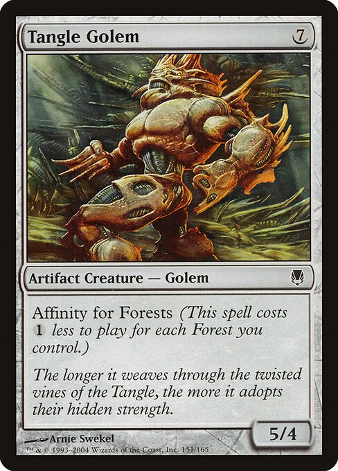 Tangle Golem card from DST #151