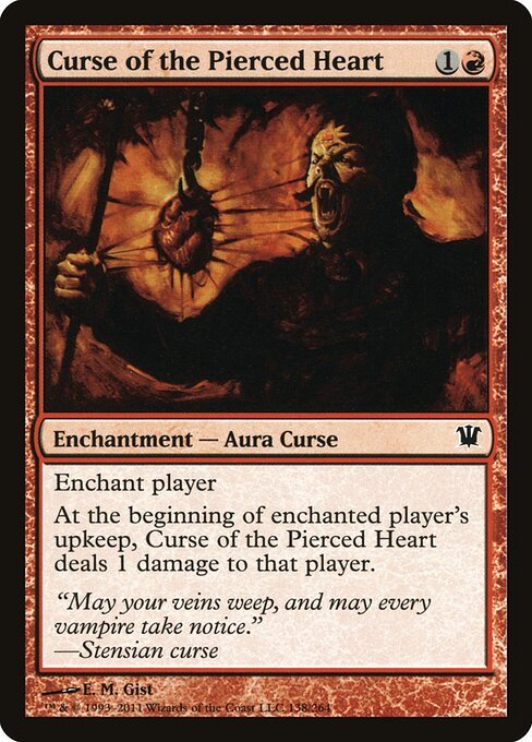 Curse of the Pierced Heart card from ISD #138