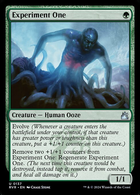 Experiment One card from RVR #137