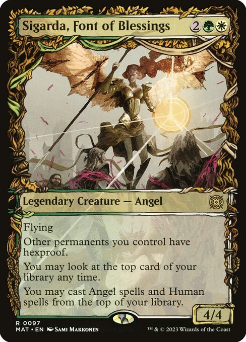 Sigarda, Font of Blessings card from MAT #97