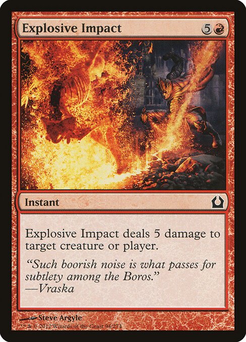 Explosive Impact card from RTR #94