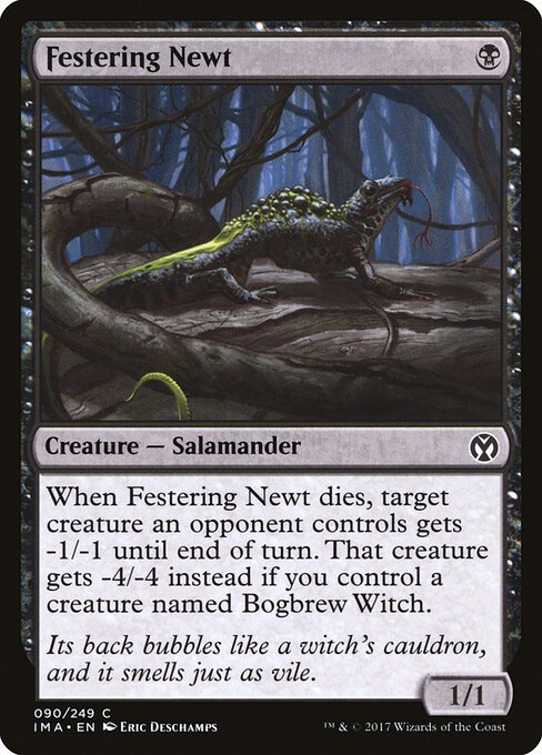 Festering Newt card from IMA #90
