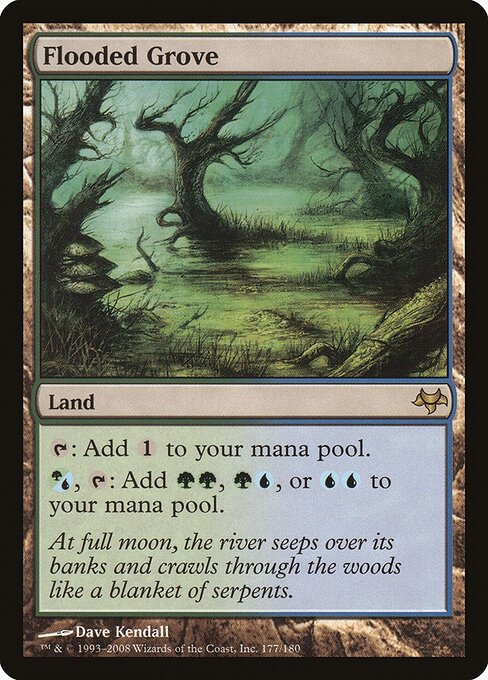 Flooded Grove card from EVE #177