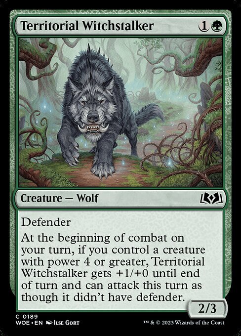 Territorial Witchstalker card from WOE #189