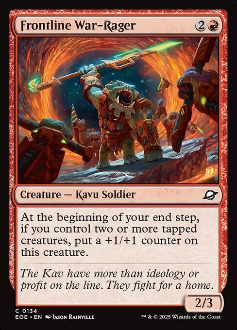 Frontline War-Rager card from EOE #134