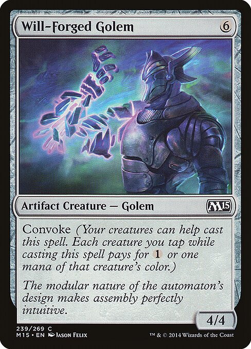 Will-Forged Golem card from M15 #239