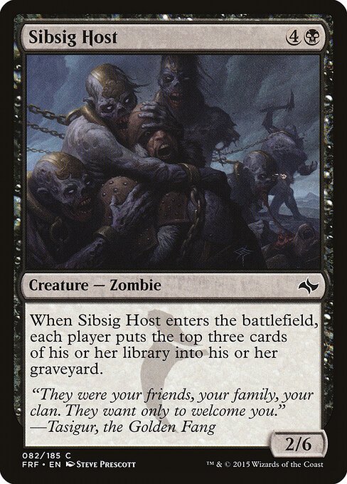 Sibsig Host card from FRF #82