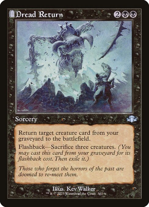 Dread Return card from DMR #302