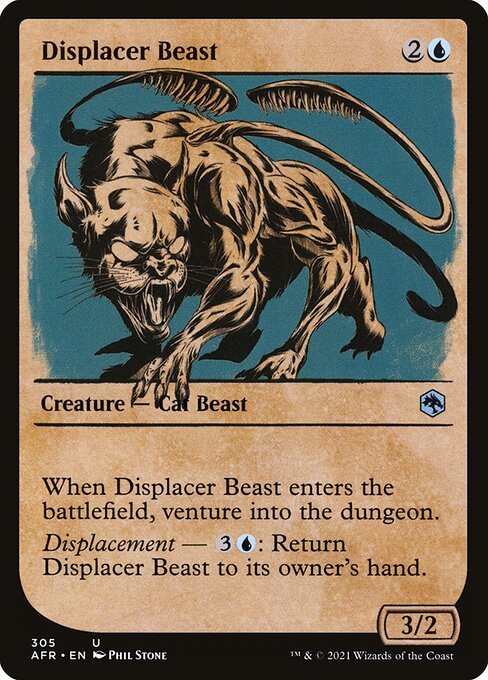 Displacer Beast card from AFR #305