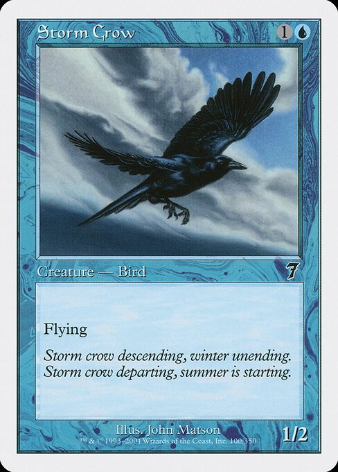 Storm Crow card from 7ED #100