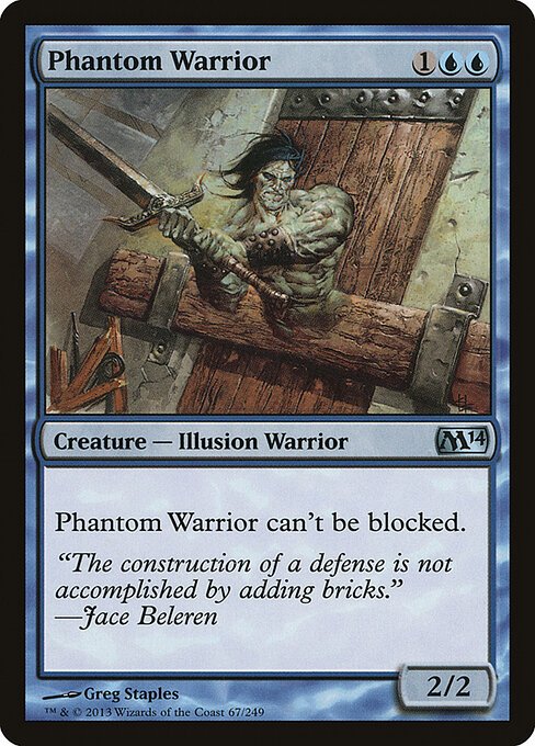 Phantom Warrior card from M14 #67