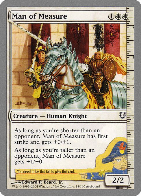 Man of Measure card from UNH #18