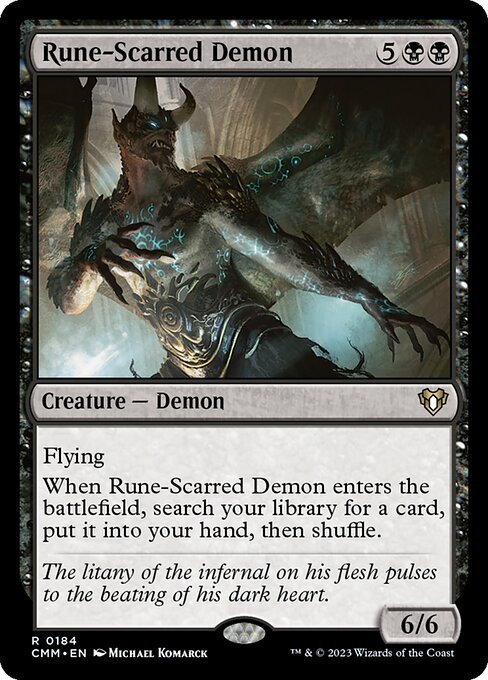 Rune-Scarred Demon card from CMM #184