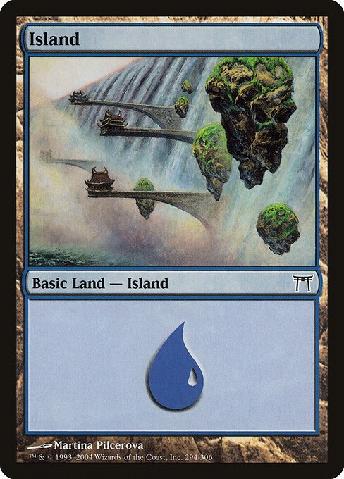 Island (294) card from CHK #294