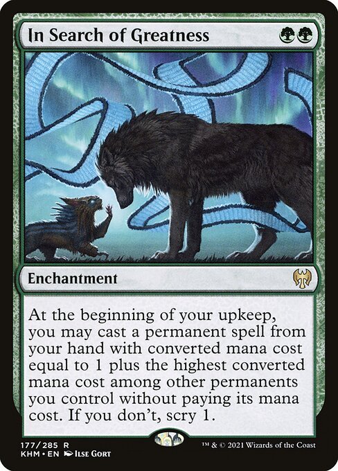 In Search of Greatness card from KHM #177