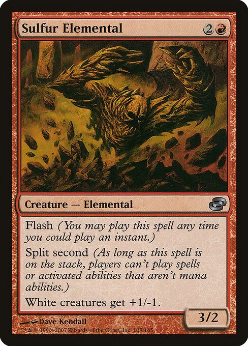 Sulfur Elemental card from PLC #108