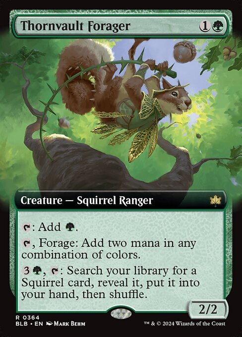 Thornvault Forager card from BLB #364