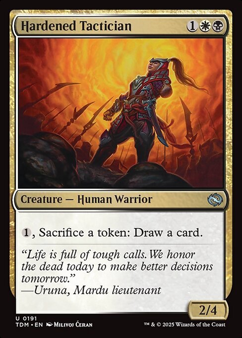 Hardened Tactician card from TDM #191